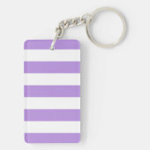 紫ストライプ色、白ストライプ色、パタストライプのーン キーホルダー (裏面)