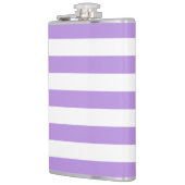 紫ストライプ色、白ストライプ色、パタストライプのーン フラスク (左)