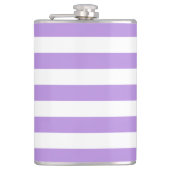 紫ストライプ色、白ストライプ色、パタストライプのーン フラスク (正面)