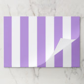 紫ストライプ色、白ストライプ色、パタストライプのーン ペーパーパッド (折り畳み)