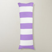紫ストライプ色、白ストライプ色、パタストライプのーン ボディピロー (正面縦)