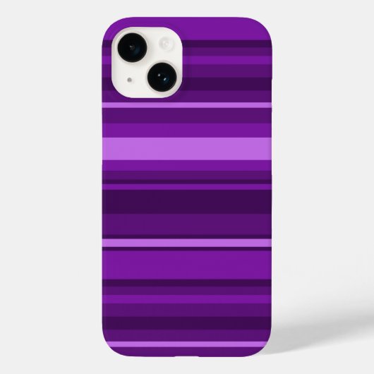 紫ストライプ色 Case-Mate iPhoneケース (裏面)