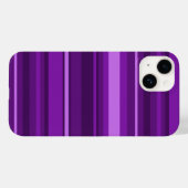 紫ストライプ色 Case-Mate iPhoneケース (裏面 (横))