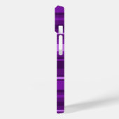 紫ストライプ色 Case-Mate iPhoneケース (裏面 / 左)