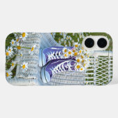 紫スニーカーのデイジー Case-Mate iPhoneケース (裏面 (横))