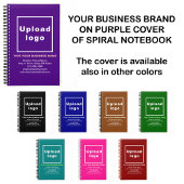 紫スパイラルノートブックのビジネスブランド ノートブック