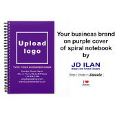 紫スパイラルノートブックのビジネスブランド ノートブック