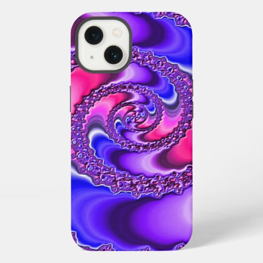 紫スパイラル iPhoneケース (裏面)