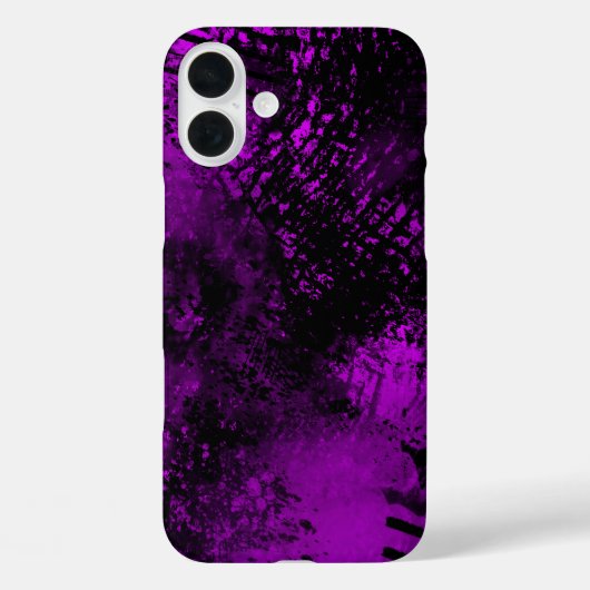 紫スプレー絵を描効果iPhone 16ケース Case-Mate iPhoneケース (裏面)
