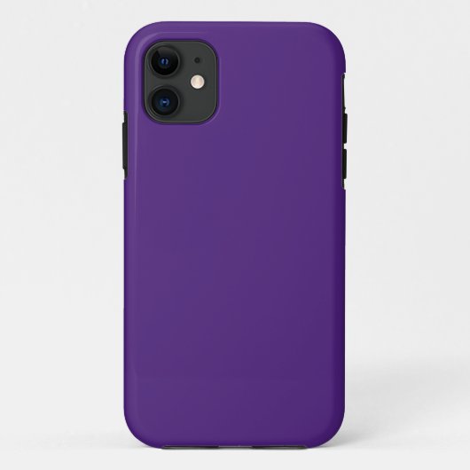 紫スペインの色(無地の色) Case-Mate iPhoneケース (裏面)
