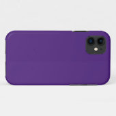 紫スペインの色(無地の色) Case-Mate iPhoneケース (裏面(横))