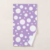 紫スポットバスタオルセット バスタオルセット (ハンドタオル)