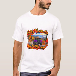紫スモーキー山の秋のトレイルセラピー Tシャツ