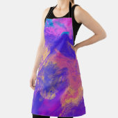 紫スワール全周プリントエプロン エプロン (インサイチュ)