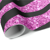 紫ゼブラのキラキラ模様 ラッピングペーパー (ロールコーナー)