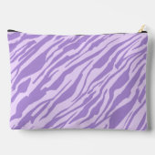 紫ゼブラストライプパターン アクセサリーポーチ (裏面)
