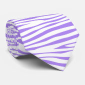 紫ゼブラストライプ模様 ネクタイ (ロール)