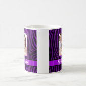 紫ゼブラ印刷 コーヒーマグカップ (中央)