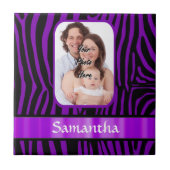 紫ゼブラ印刷 タイル (正面)