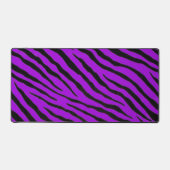 紫ゼブラ印刷 デスクマット (正面)