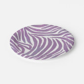 紫ゼブラ印刷 ペーパープレート (アングル)
