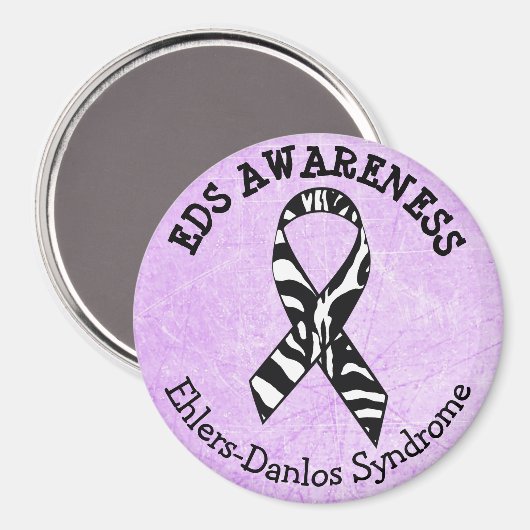 紫ゼブラEDSエーラーズ – ダロス症候群マグネット マグネット (正面/裏面)