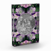 紫ゼラニウムの花を追加 フォトブロック (左)