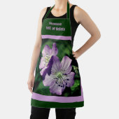 紫ゼラニウムパーソナライズされた花 エプロン (インサイチュ)