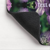 紫ゼラニウムフラワーアートを増パーソナライズされた加 マウスパッド (コーナー)