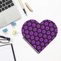 紫ゼラニウム花の模様（黒）