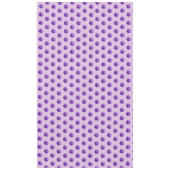 紫ゼラニウム花シームレスパターン テーブルクロス (正面)