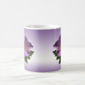 紫ゼラニウム花 コーヒーマグカップ (中央)