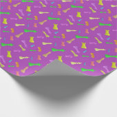 紫チェスの駒 ラッピングペーパー (角)
