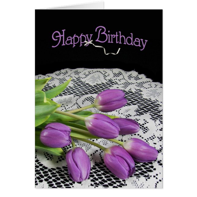 紫チューリップ (正面)