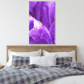 紫チューリップ キャンバスプリント (インサイチュ (寝室))