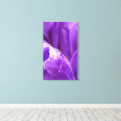 紫チューリップ キャンバスプリント (インサイチュ (ウッドフロア))