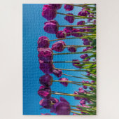 紫チューリップ ジグソーパズル (縦)