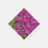 紫チューリップ スタンダードカクテルナプキン (角)