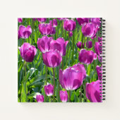 紫チューリップ ノートブック (裏面)
