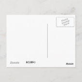 紫チューリップ ポストカード (裏面)