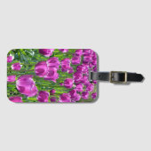 紫チューリップ ラゲッジタグ (正面横)