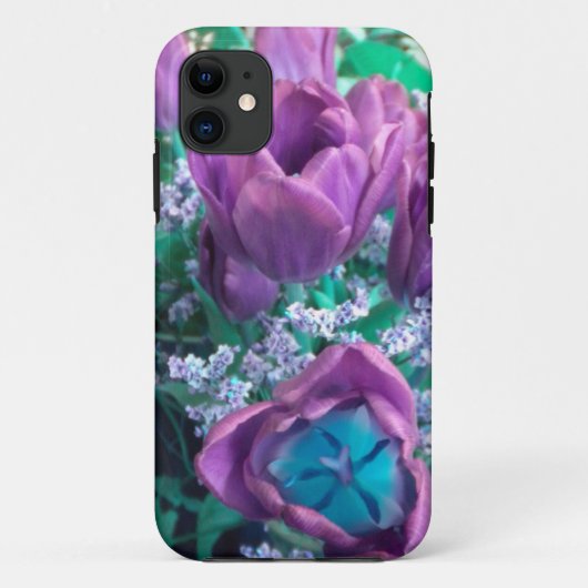 紫チューリップiPhone 5ケース Case-Mate iPhoneケース (裏面)