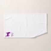 紫チワフアタオルセット バスタオルセット (ハンドタオル)