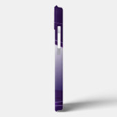 紫ティントステンレス鋼メタリルック – モノグラム Case-Mate iPhoneケース (裏面 / 左)
