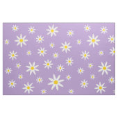 紫デイジー布 ファブリック (ファットクウォーター)