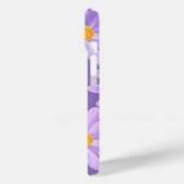 紫デイジー花モノグラパーソナライズされたム Case-Mate iPhoneケース (裏面 / 左)