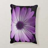 紫デイジー花枕 アクセントクッション (裏面(縦))