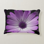 紫デイジー花枕 アクセントクッション (裏面)