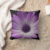 紫デイジー花枕 クッション (ブランケット)