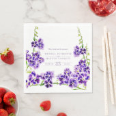 紫デュランタ水色結婚花 スタンダードランチョンナプキン (インサイチュ)